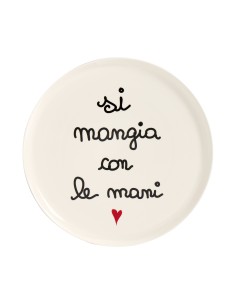 Simple Day - Piatto Pizza 31.5cm Si Mangia con Le Mani - Nuova Forma