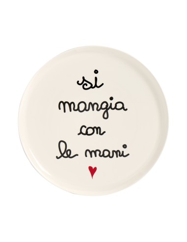 Simple Day - Piatto Pizza 31.5cm Si Mangia con Le Mani - Nuova Forma