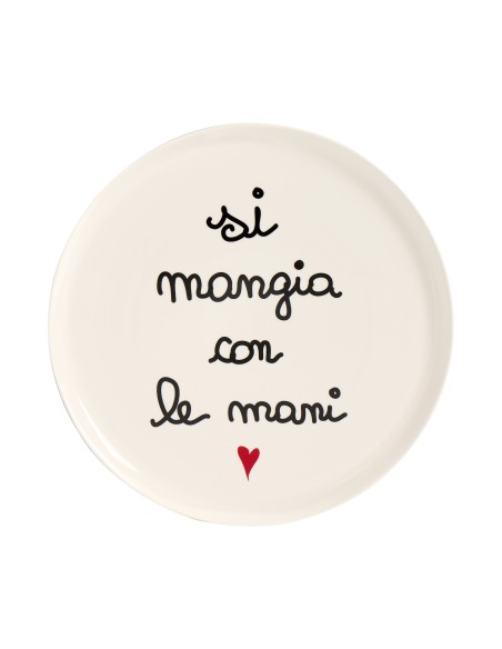 Simple Day - Piatto Pizza 31.5cm Si Mangia con Le Mani - Nuova Forma
