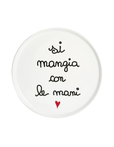 Simple Day - Piatto Pizza 31.5cm Si Mangia con Le Mani - Nuova Forma