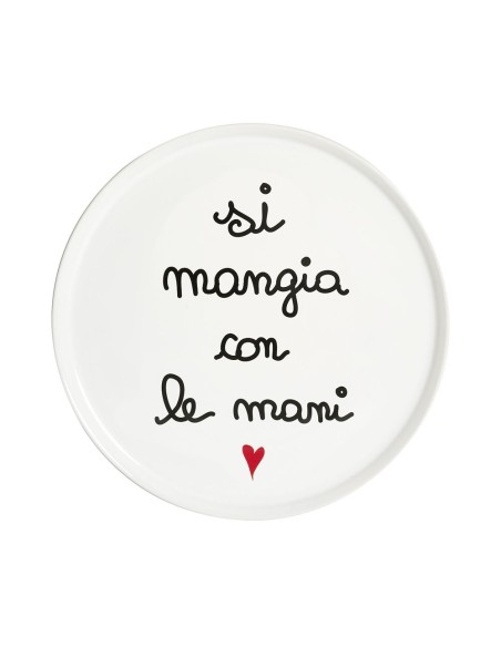 Simple Day - Piatto Pizza 31.5cm Si Mangia con Le Mani - Nuova Forma