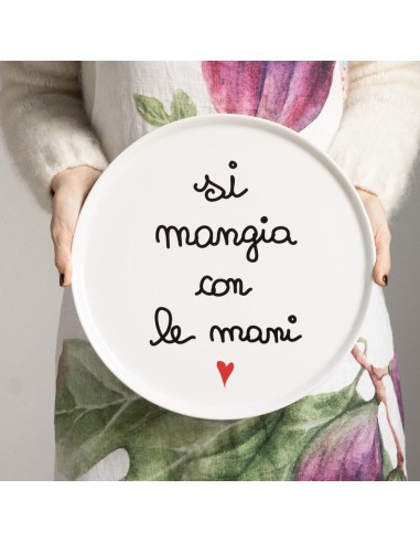 Simple Day - Piatto Pizza 31.5cm Si Mangia con Le Mani - Nuova Forma