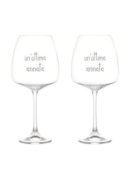 Simple Day - Set 2 Calici 77cl Un Ottima Annata