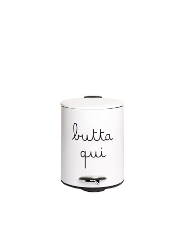Simple Day - Pattumiera 5l Bianca Butta Qui 25x19xh27