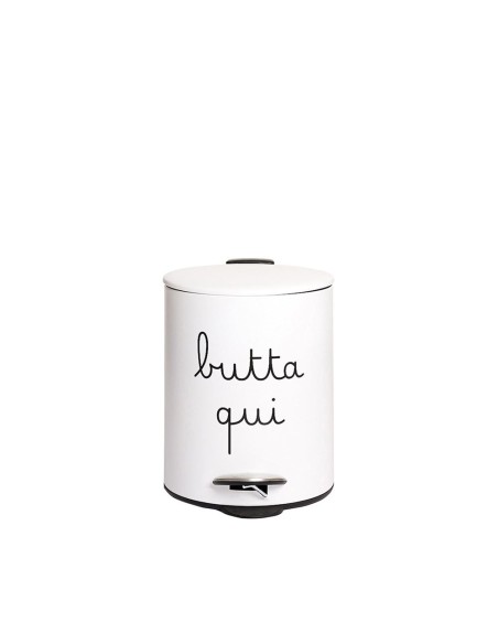 Simple Day - Pattumiera 5l Bianca Butta Qui 25x19xh27