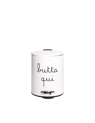 Simple Day - Pattumiera 5l Bianca Butta Qui 25x19xh27