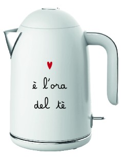 Simple Day - Bollitore Elettrico Bianco E' L'ora del Te'