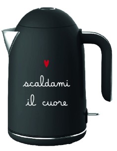 Simple Day - Bollitore Elettrico Nero Scaldami Il Cuore