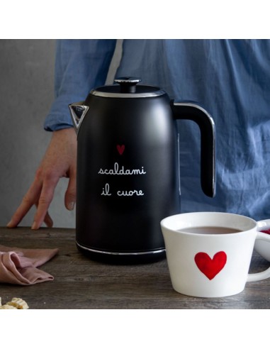 Simple Day - Bollitore Elettrico Nero Scaldami Il Cuore