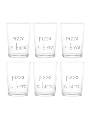 Simple Day - Bicchiere Pizza e Birra 50cl