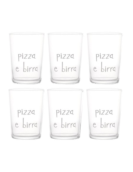 Simple Day - Bicchiere Pizza e Birra 50cl