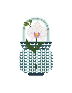 Vesta Home - Bomboniera - Orchidea Kit 6 Pz·bianco·9,9 X 20,4 H Th. 3 Mm