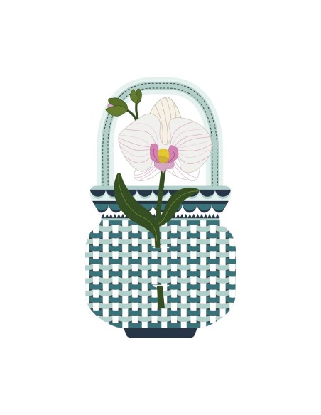 Vesta Home - Bomboniera - Orchidea Kit 6 Pz·bianco·9,9 X 20,4 H Th. 3 Mm