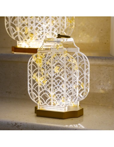 Vesta Home - Lampada da Tavolo Piccola Wireless Atena·oro·14,1 X 11,2 X 23,1 H Th. Body 8 Mm Th. Base 15 Mm