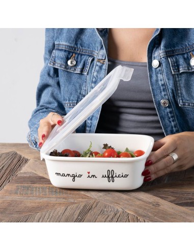 Simple Day - Contenitore L Mangio in Ufficio 19.5x14.5.6x6cm