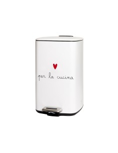 Simple Day - Pattumiera 20l Bianca per La Cucina 37x27xh45