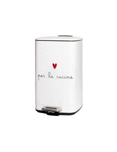 Simple Day - Pattumiera 20l Bianca per La Cucina 37x27xh45