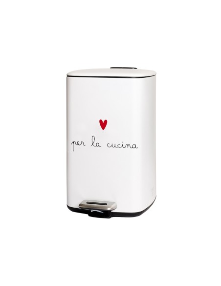 Simple Day - Pattumiera 20l Bianca per La Cucina 37x27xh45