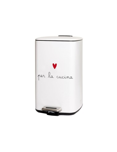 Simple Day - Pattumiera 20l Bianca per La Cucina 37x27xh45