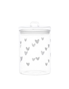 Simple Day - Barattolo in Vetro Ø12cm Tapp. Cuori