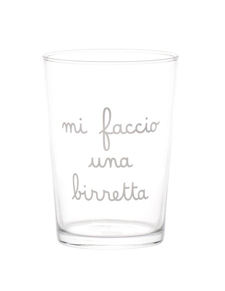 Simple Day - Bicchiere 50cl Mi Faccio Una Birretta