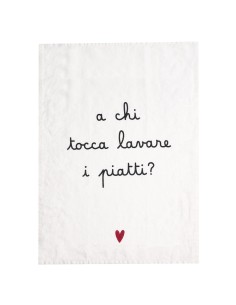 Simple Day - Canovaccio 50x70cm a Chi Tocca Lavare I Piatti