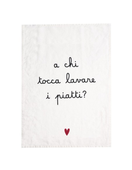 Simple Day - Canovaccio 50x70cm a Chi Tocca Lavare I Piatti