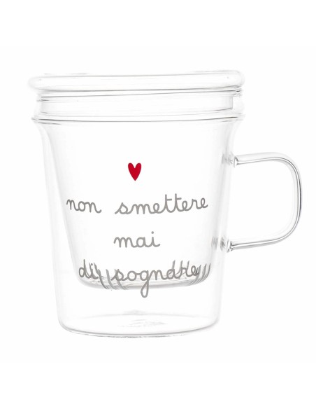 Simple Day - Mug Infusore Non Smettere Mai di Sognare