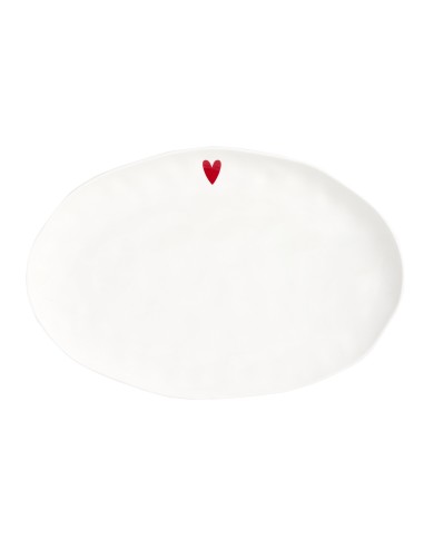Simple Day - Piatto Ovale Cuore 36.6x24.5cm