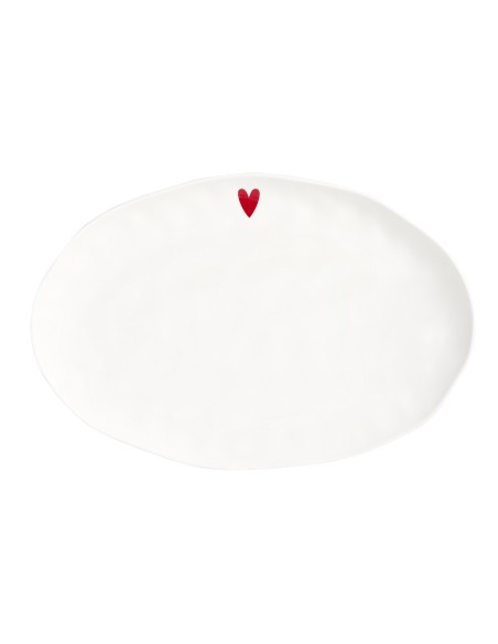 Simple Day - Piatto Ovale Cuore 36.6x24.5cm