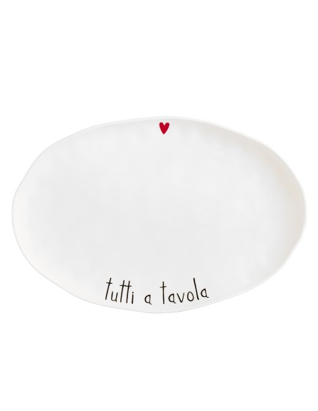 Simple Day - Piatto Ovale Tutti a Tavola 36.6 X 24.5cm