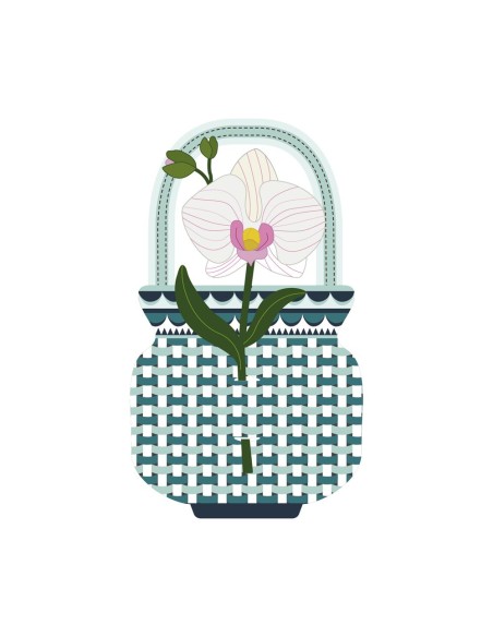 Vesta Home - Fiore Bomboniera Singolo Orchidea Bianca·bianco·9,9 X 20,4 H Th. 3 Mm