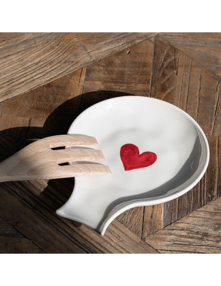 Simple Day - Poggia Mestoli Cuore Rosso Acquerello