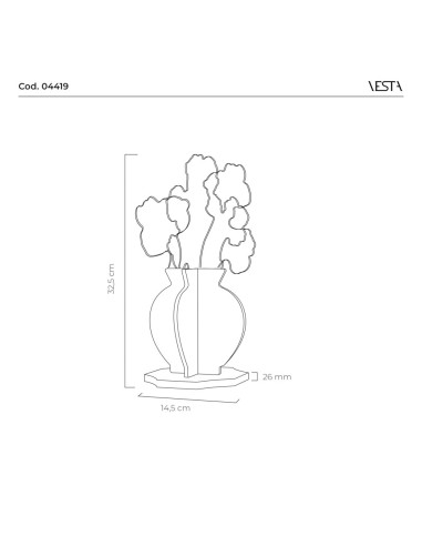 Vesta Home - Lampada Margot Piccola Wireless·avorio·14,5 X 12 X 32,5