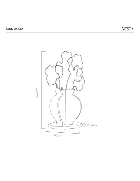 Vesta Home - Lampada Margot Piccola Wireless·avorio·14,5 X 12 X 32,5