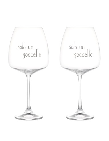Simple Day - Set 2 Calici 77cl Solo Un Goccetto
