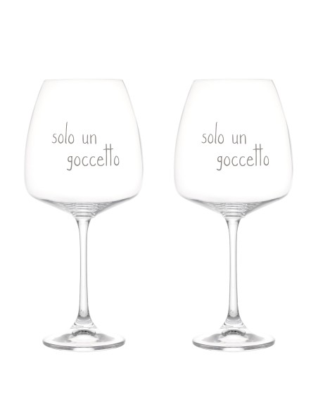 Simple Day - Set 2 Calici 77cl Solo Un Goccetto