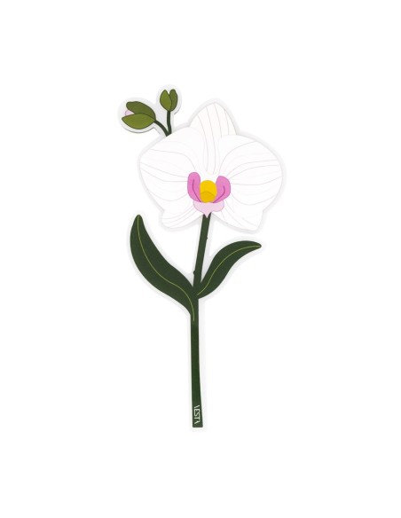 Vesta Home - Fiore Bomboniera Singolo Orchidea Bianca·bianco·9,9 X 20,4 H Th. 3 Mm