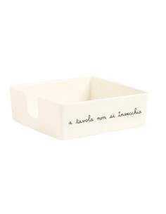 Simple Day - Portatovaglioli 18.8x18.8x6.2cm a Tavola Non Si Invecchia