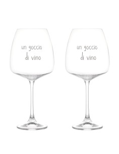 Simple Day - Set 2 Calici 77cl Un Goccio di Vino