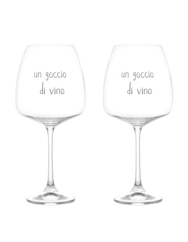 Simple Day - Set 2 Calici 77cl Un Goccio di Vino