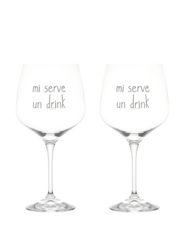 Simple Day - Set 2 Calici Mi Serve Un Drink 82cl