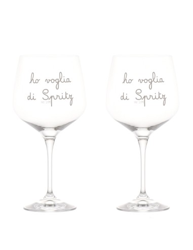 Simple Day - Set 2 Calici Ho Voglia di Spritz 82cl