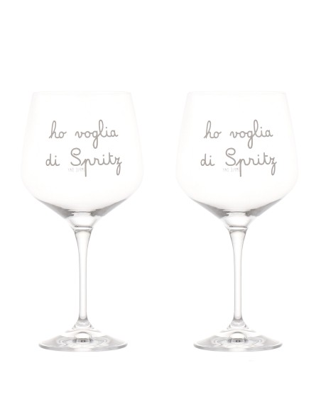 Simple Day - Set 2 Calici Ho Voglia di Spritz 82cl