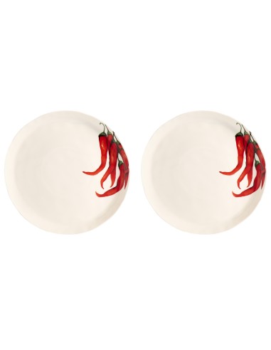 Simple Day - Set 2 Piatti Frutta Peperoncino