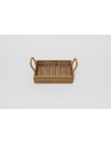 Magnifique Maison-Vassoio in polyrattan cm 20x15x10H nocciola