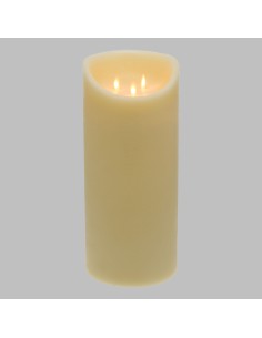 Candela Avorio RT-R Moving Flame ø 15 x H 35 cm