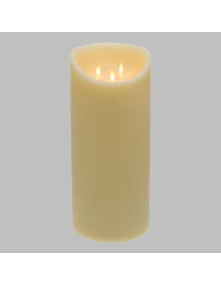 Candela Avorio RT-R Moving Flame ø 15 x H 35 cm