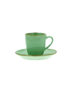 Rose e Tulipani·concerto Verde Acqua Taz Caffe' C/p·90 Cc·stoneware 2
