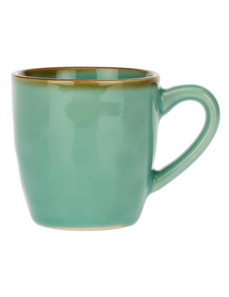Rose e Tulipani·concerto Verde Acqua Taz Caffe' C/p·90 Cc·stoneware